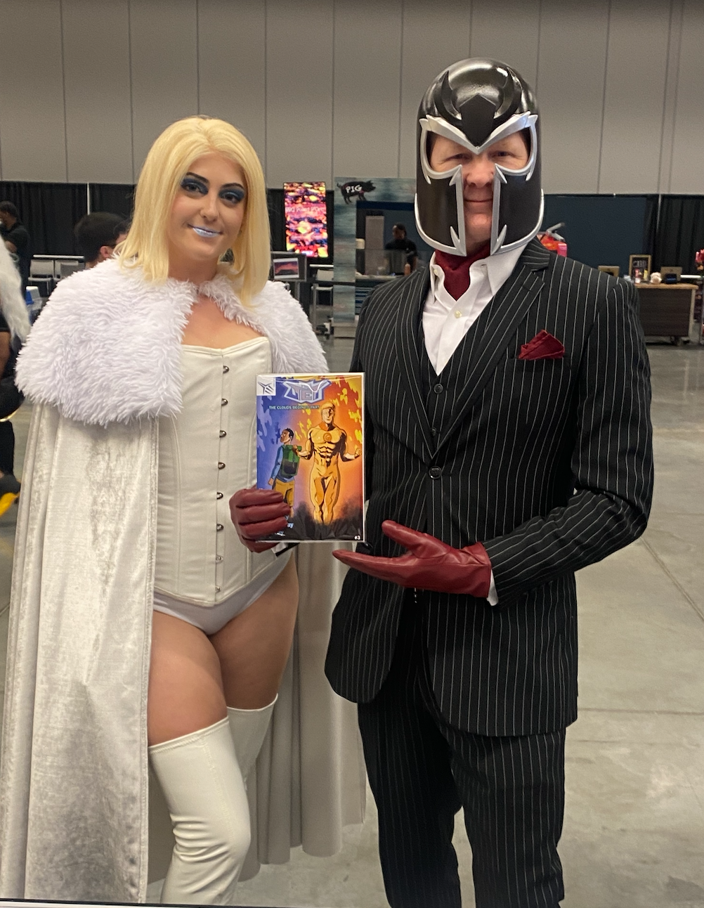 Magento and Emma Frost holding the Jet : )